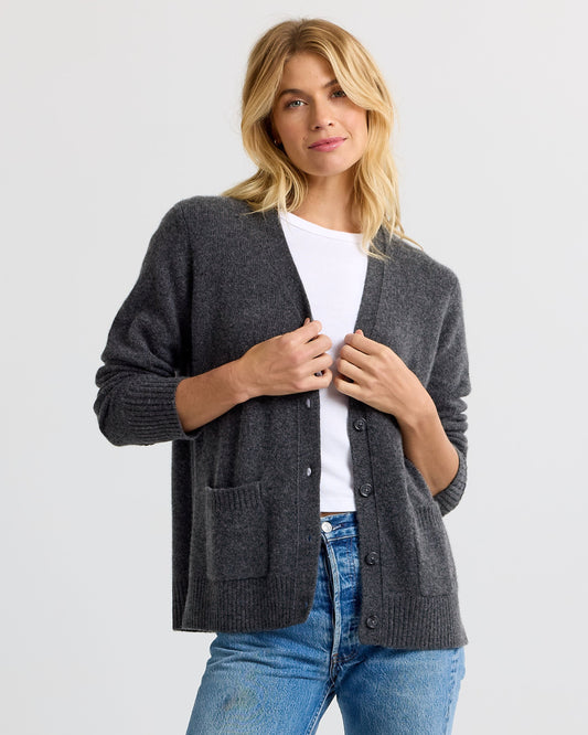 Cashmere Boyfriend Cardigan