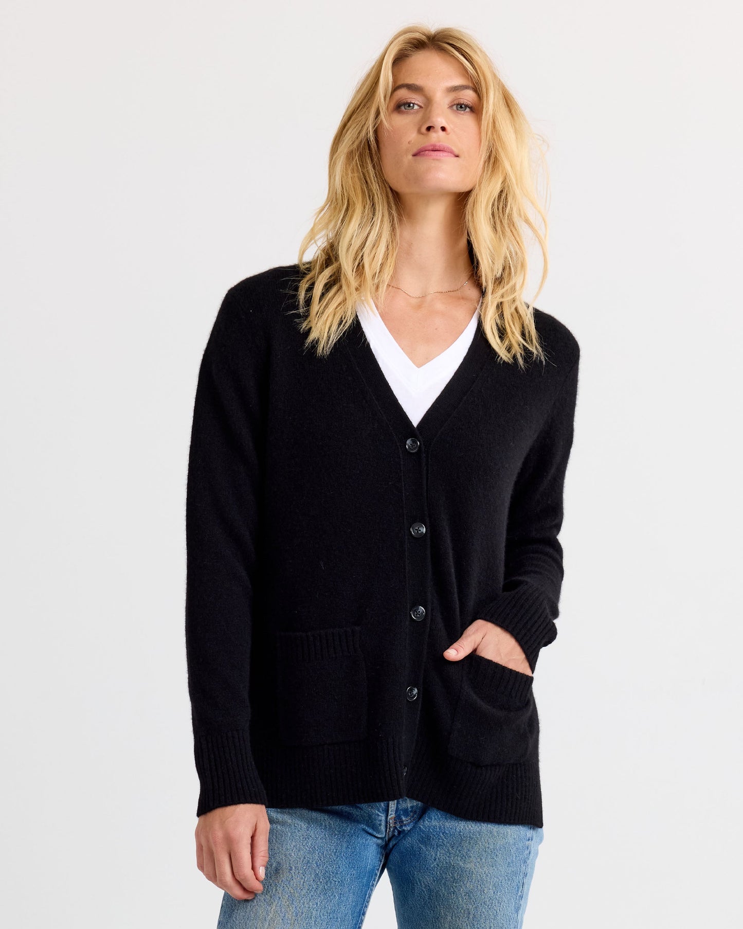 Cashmere Boyfriend Cardigan