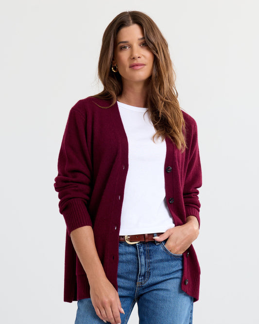 Cashmere Boyfriend Cardigan
