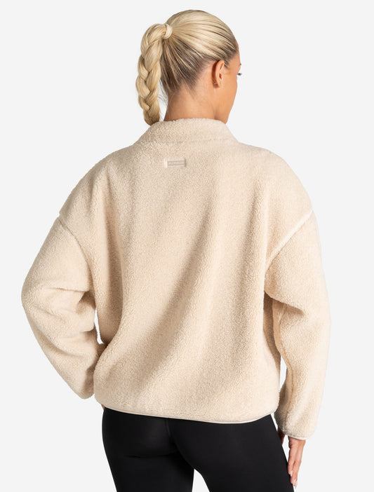 Borg Fleece Jacket - Cream