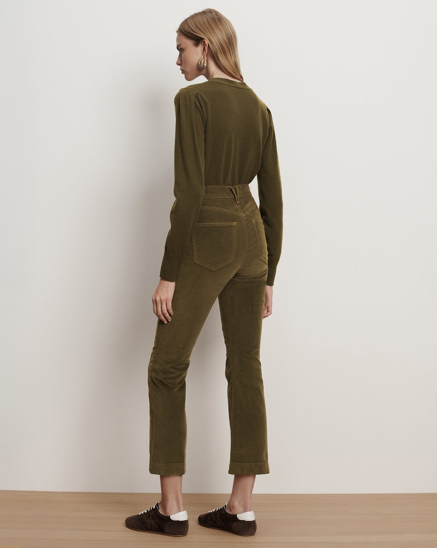 Carson Corduroy Kick-Flare Pant