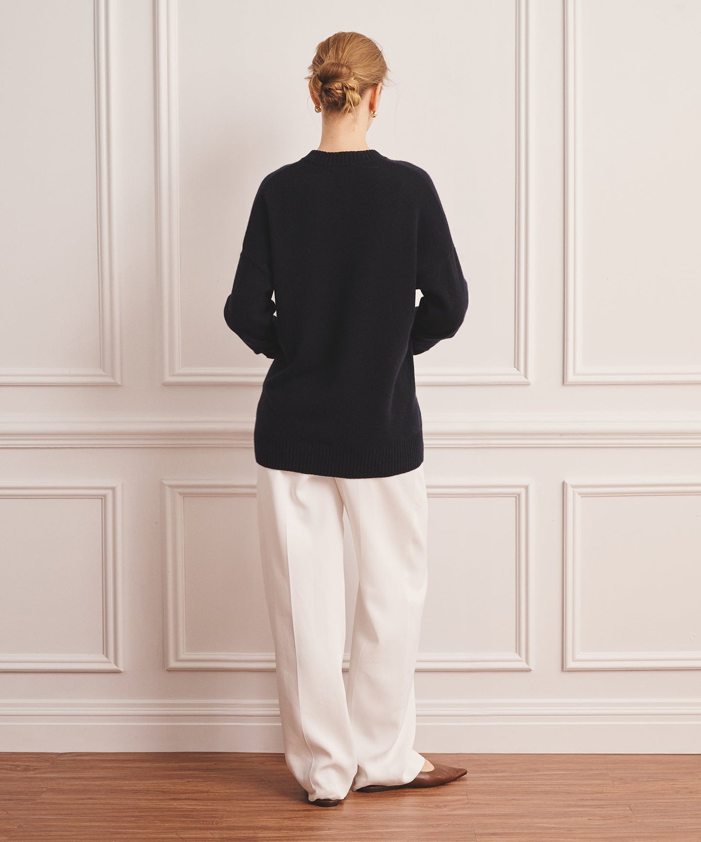 Luxe Cashmere Oversized Crewneck Sweater