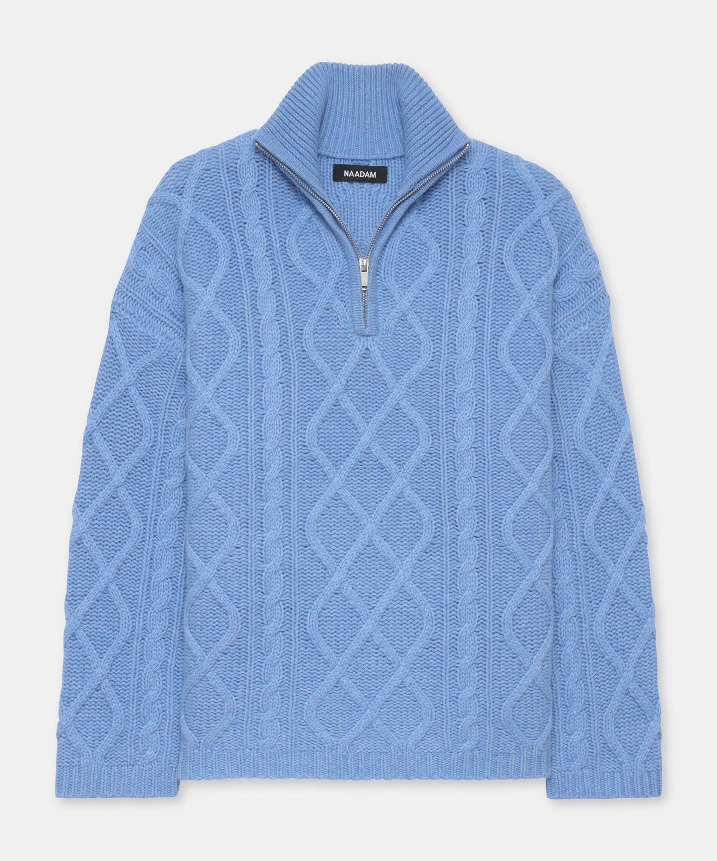 Super Luxe Cashmino Cable Quarter Zip