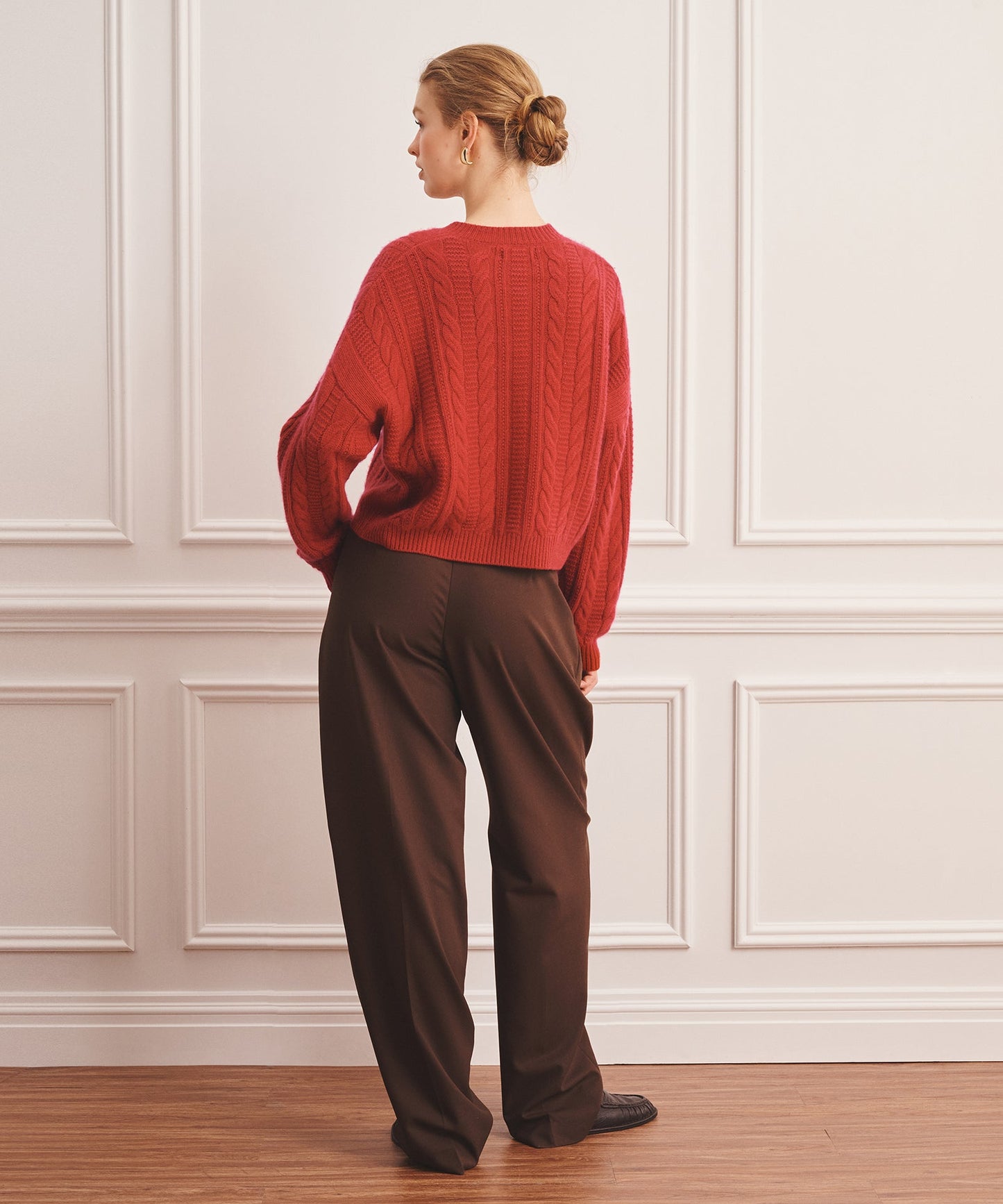 Super Luxe Cashmino Cable Cardigan