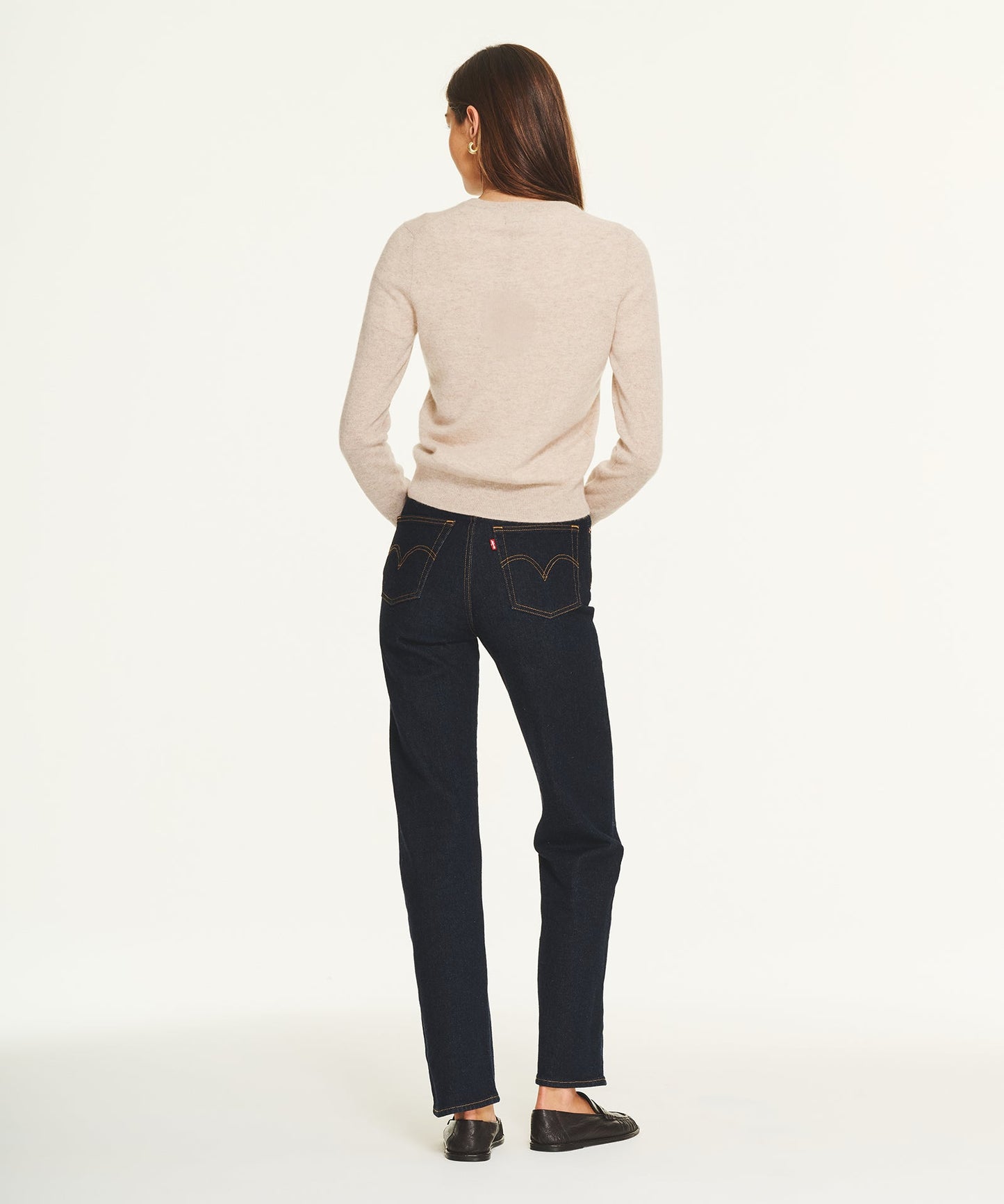 Women's Cashmere Snoopy Santa Holiday Sweater