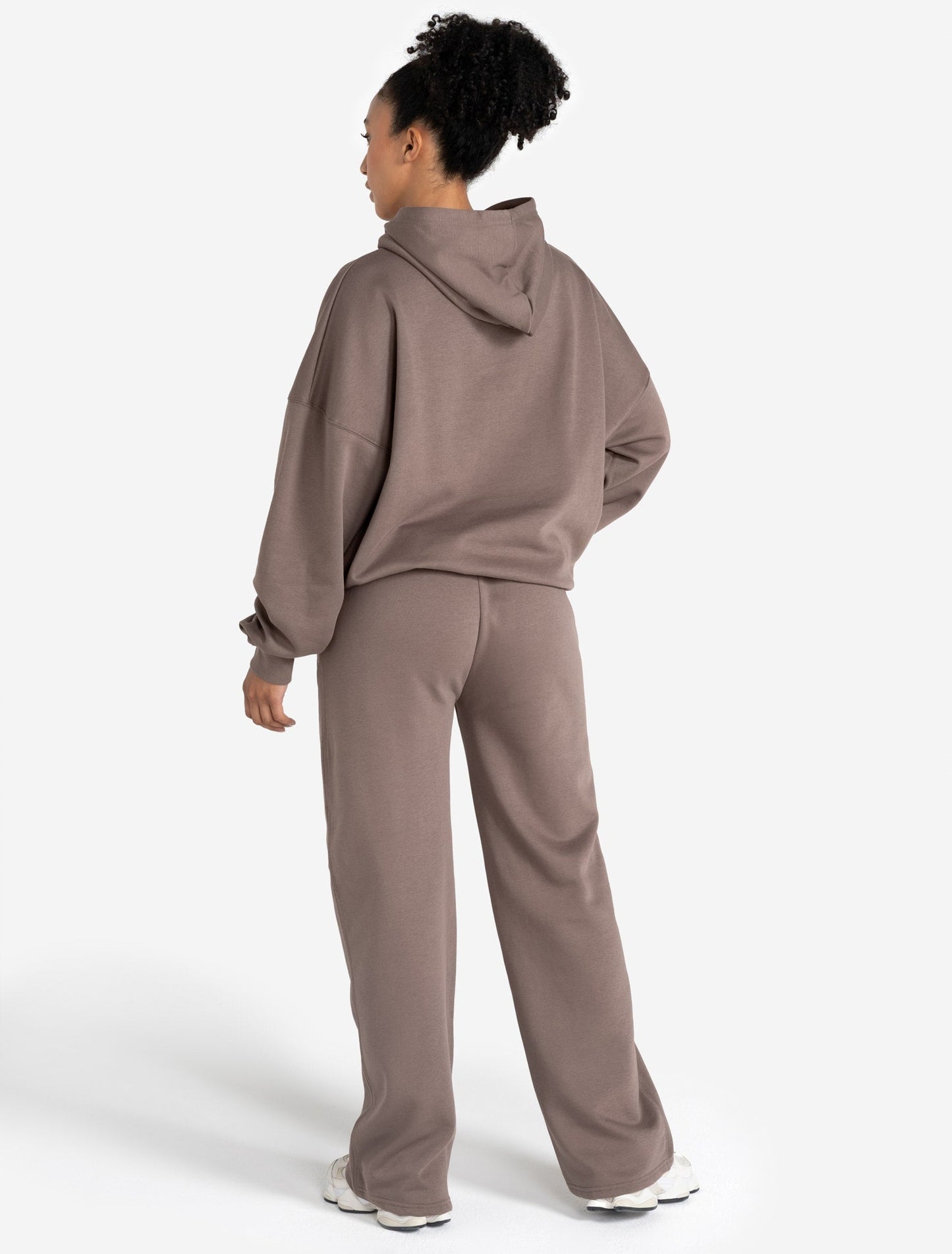 Varsity Oversized Hoodie - Taupe