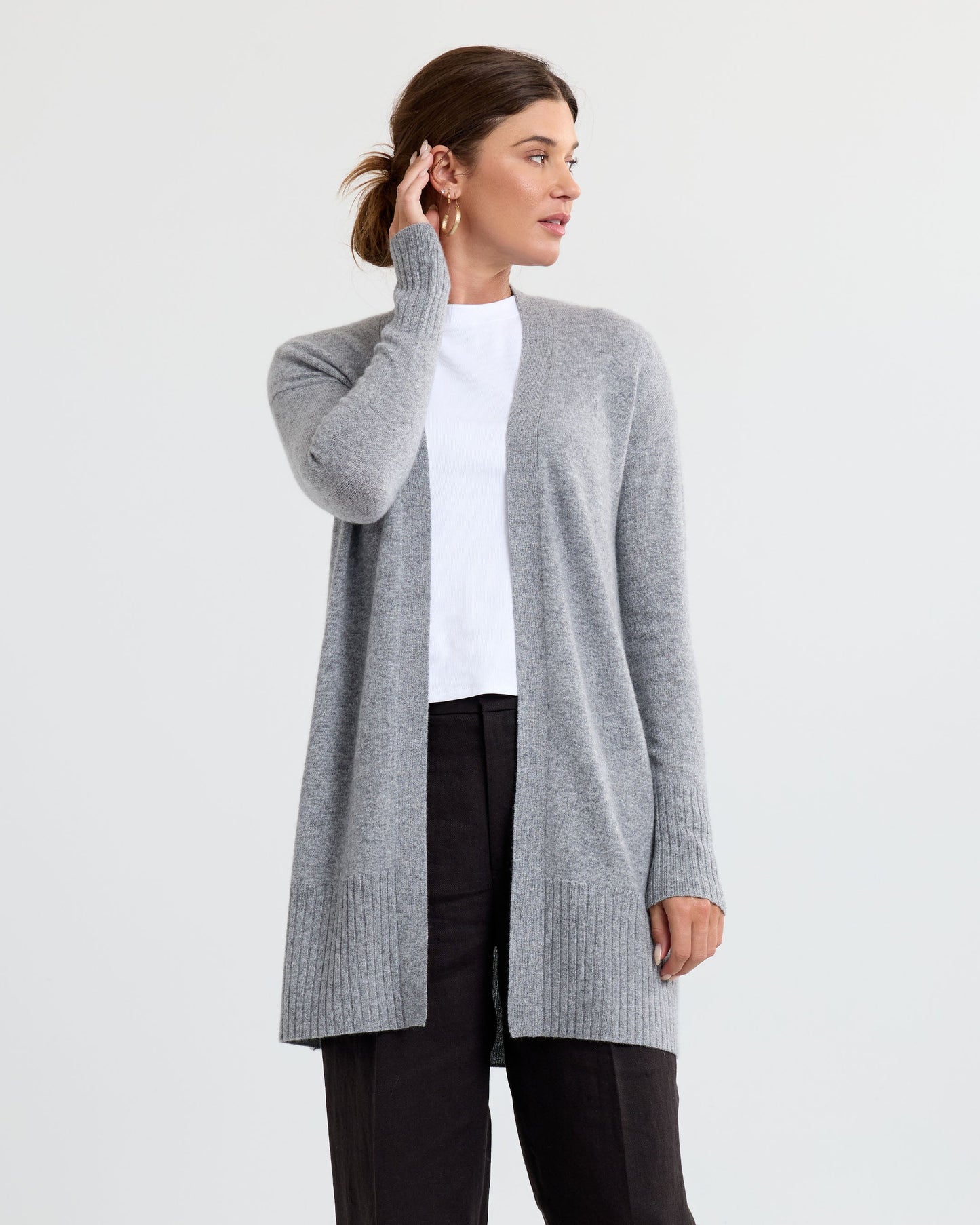Long Cashmere Cardigan