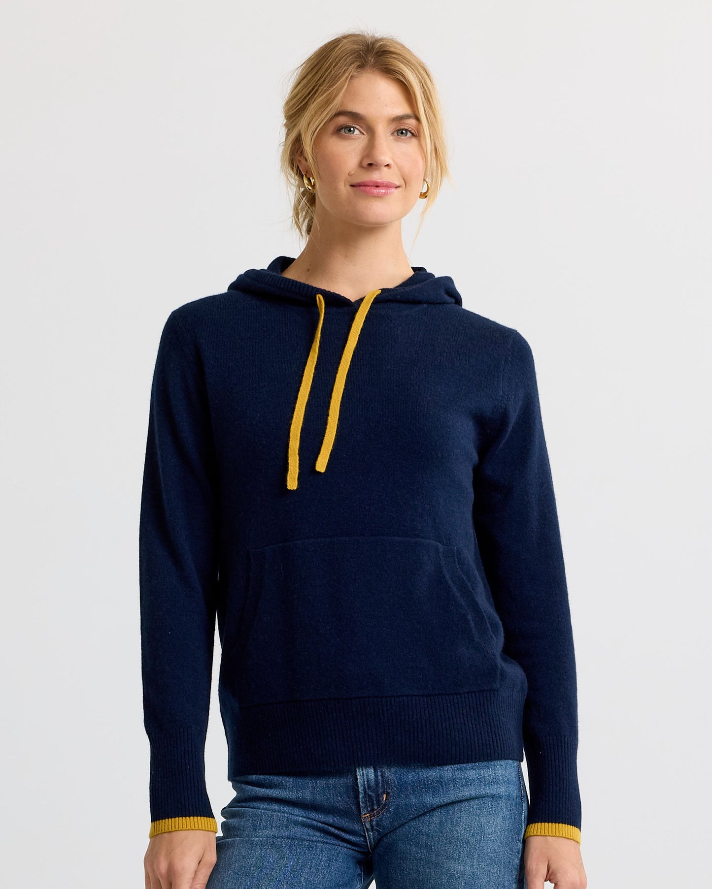 Cashmere Contrast Hoodie