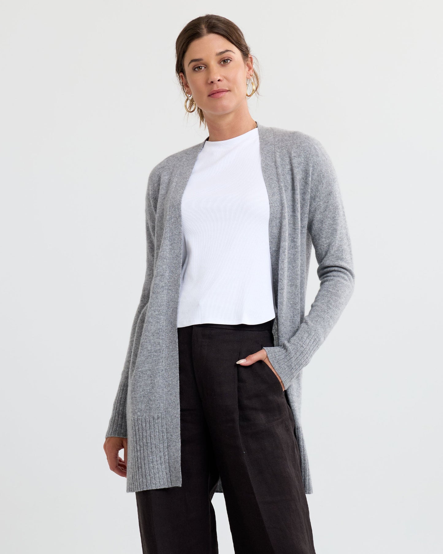 Long Cashmere Cardigan