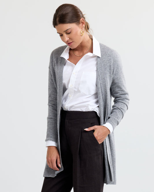 Long Cashmere Cardigan