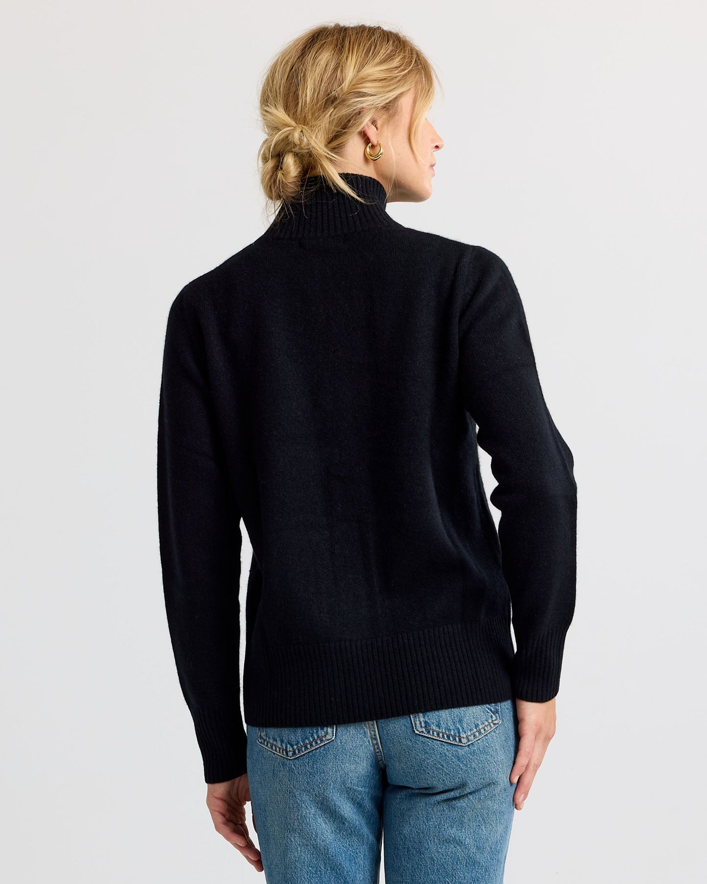 Cashmere Stand Collar Cardigan