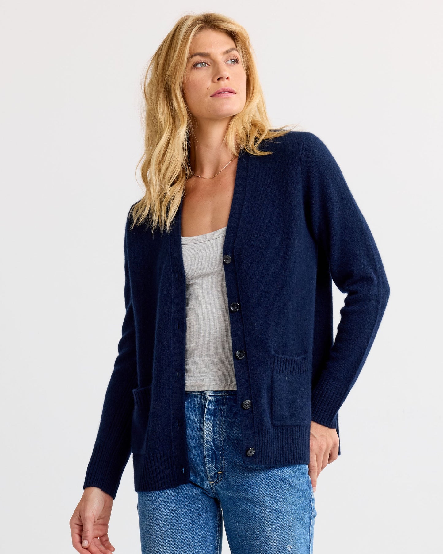 Cashmere Boyfriend Cardigan
