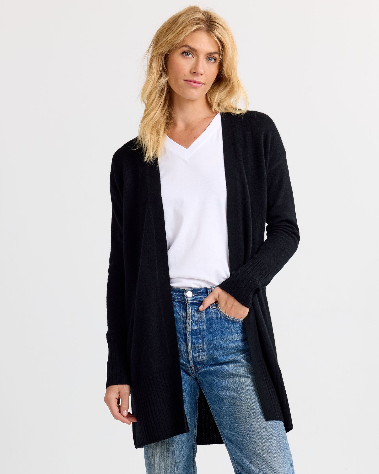 Long Cashmere Cardigan