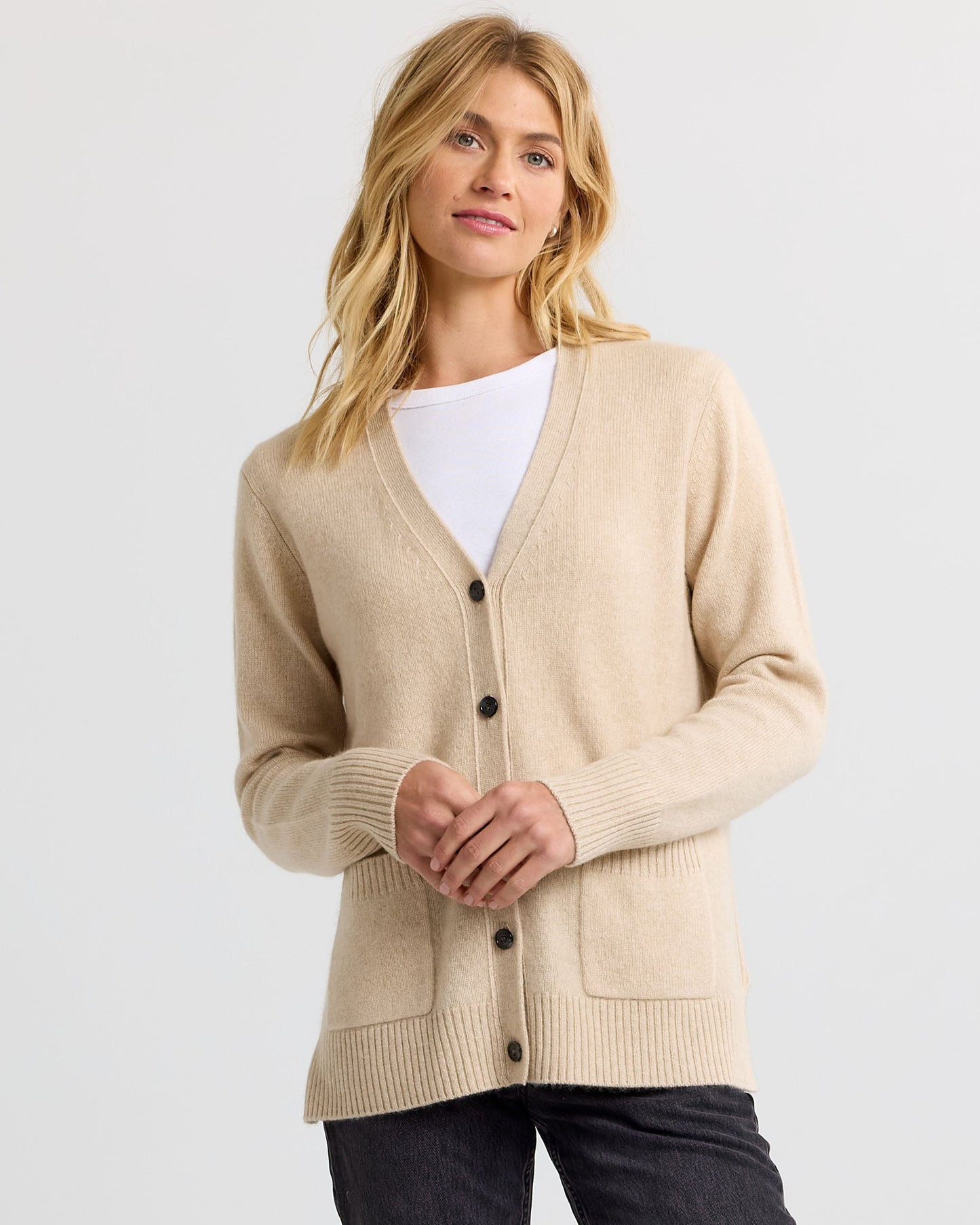 Cashmere Boyfriend Cardigan