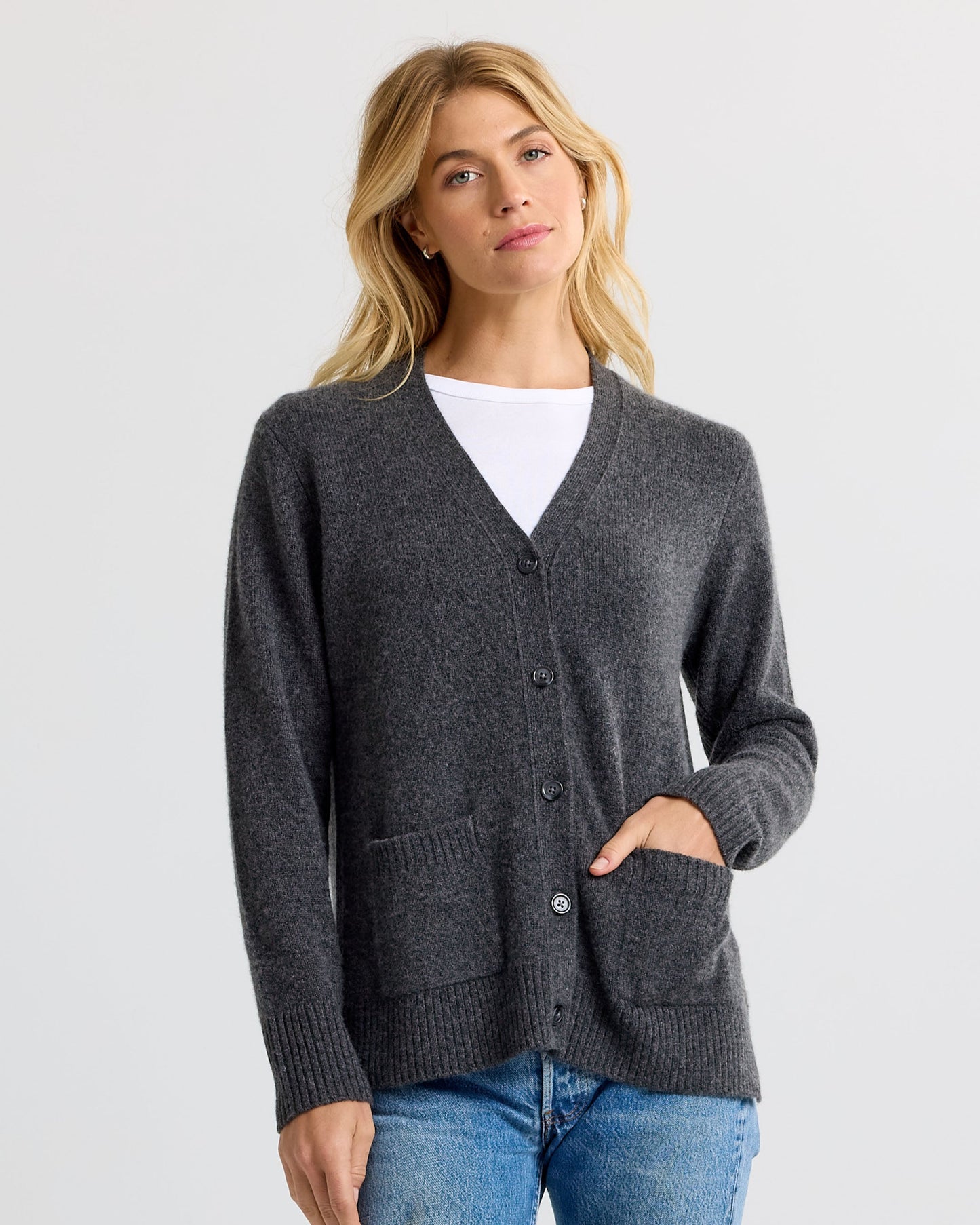 Cashmere Boyfriend Cardigan