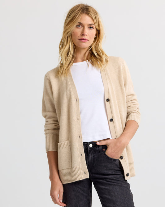 Cashmere Boyfriend Cardigan