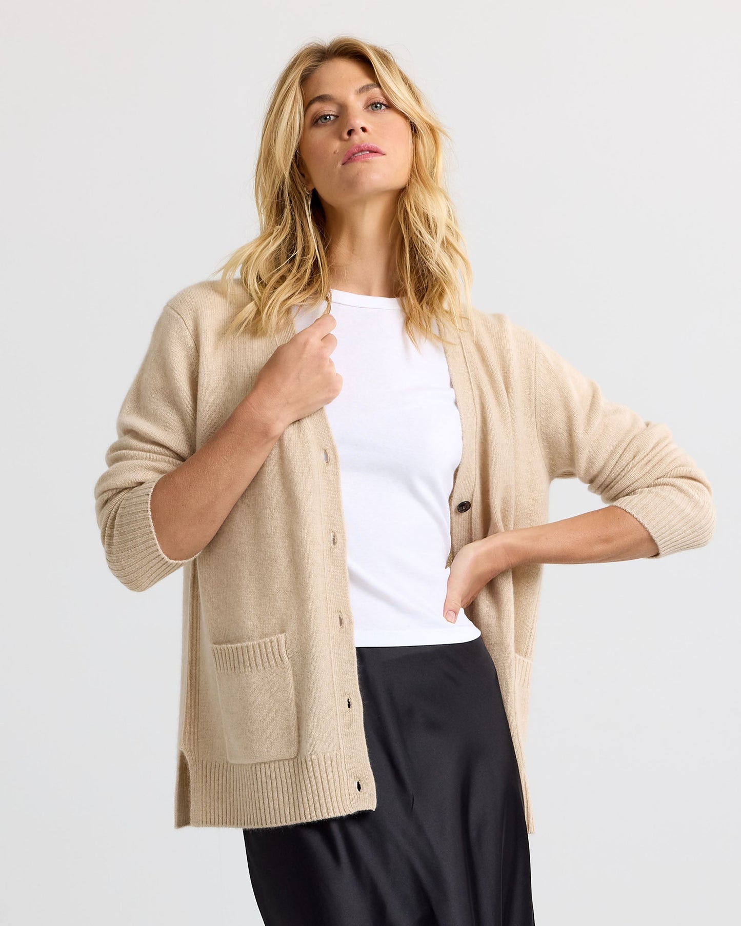 Cashmere Boyfriend Cardigan