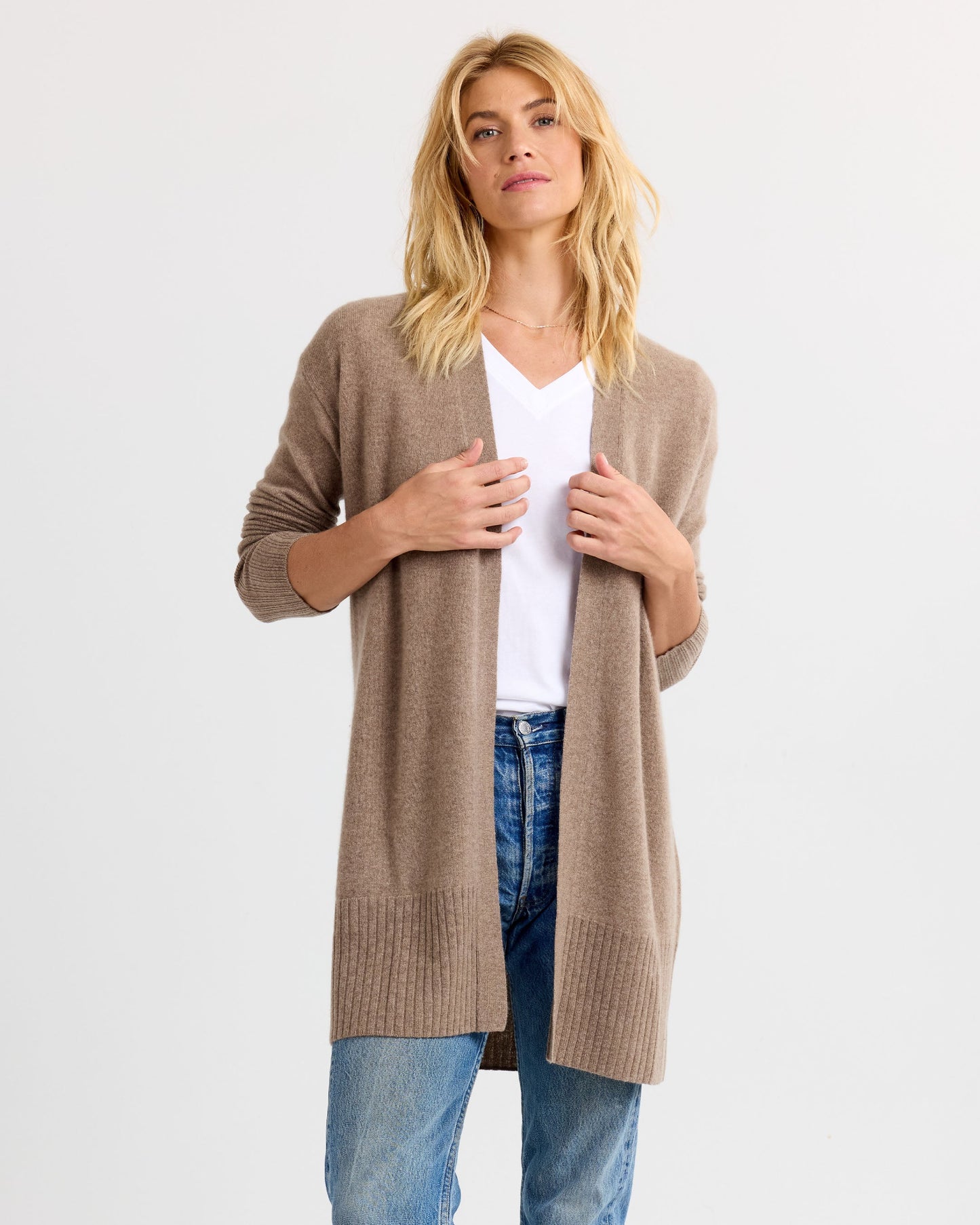 Long Cashmere Cardigan