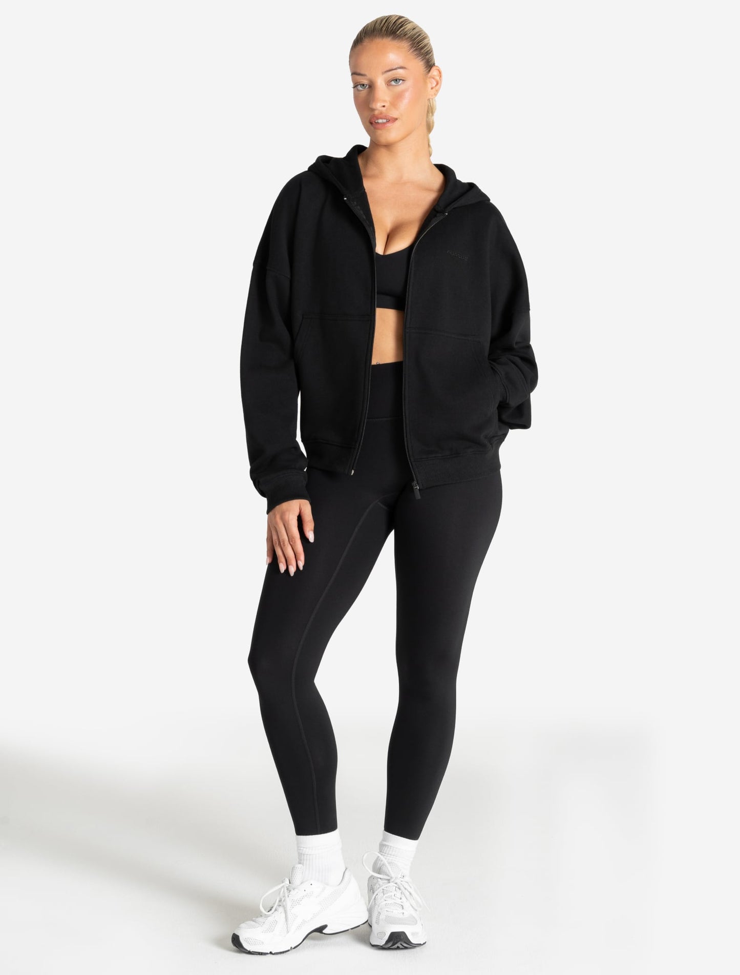 Core Zip Hoodie - Black