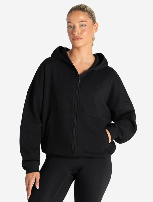 Core Zip Hoodie - Black