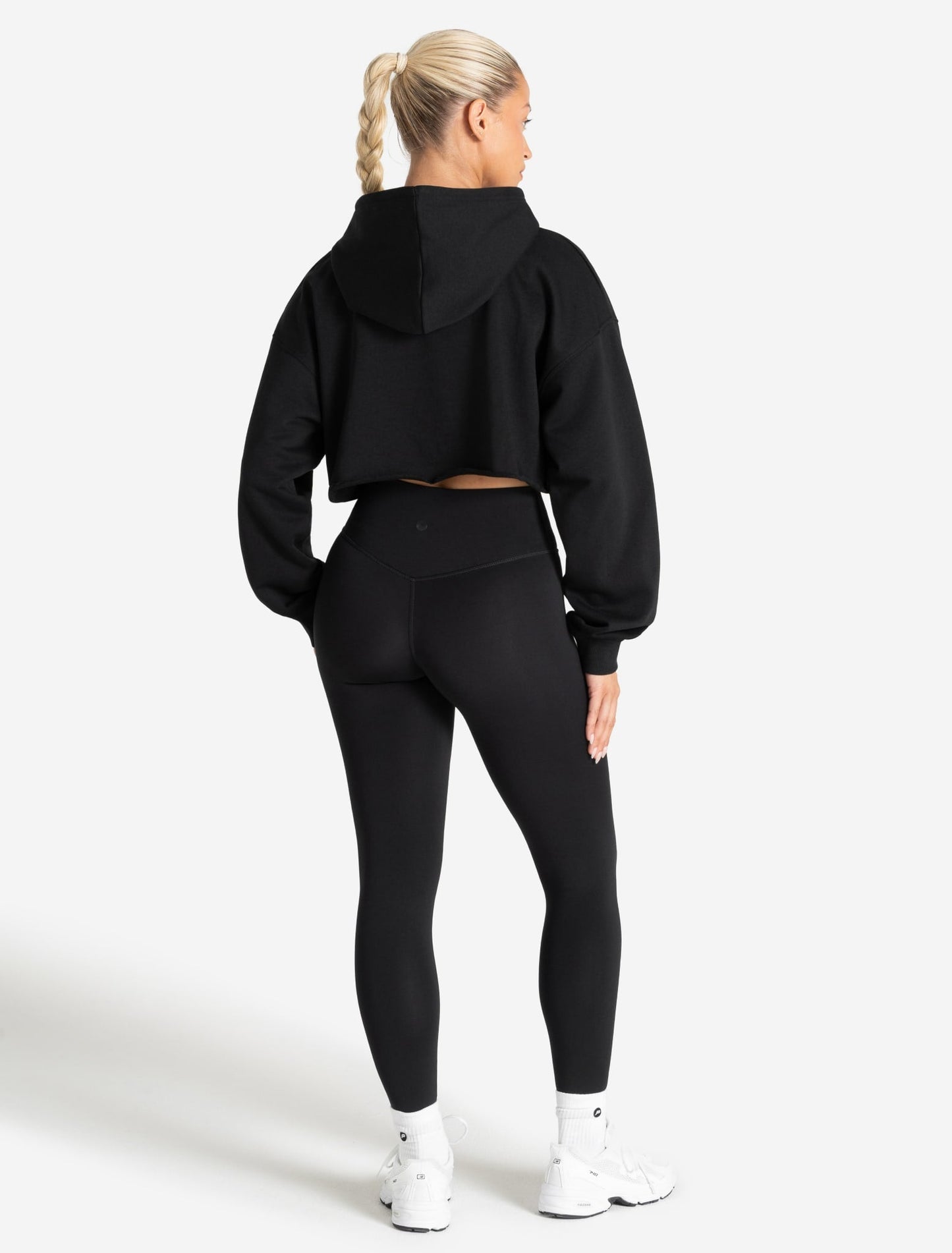 Core Crop Hoodie - Black