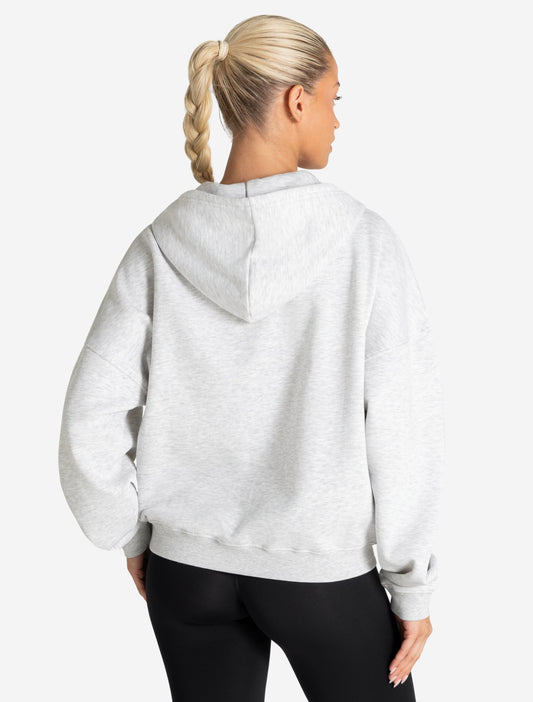 Core Zip Hoodie - Grey Marl