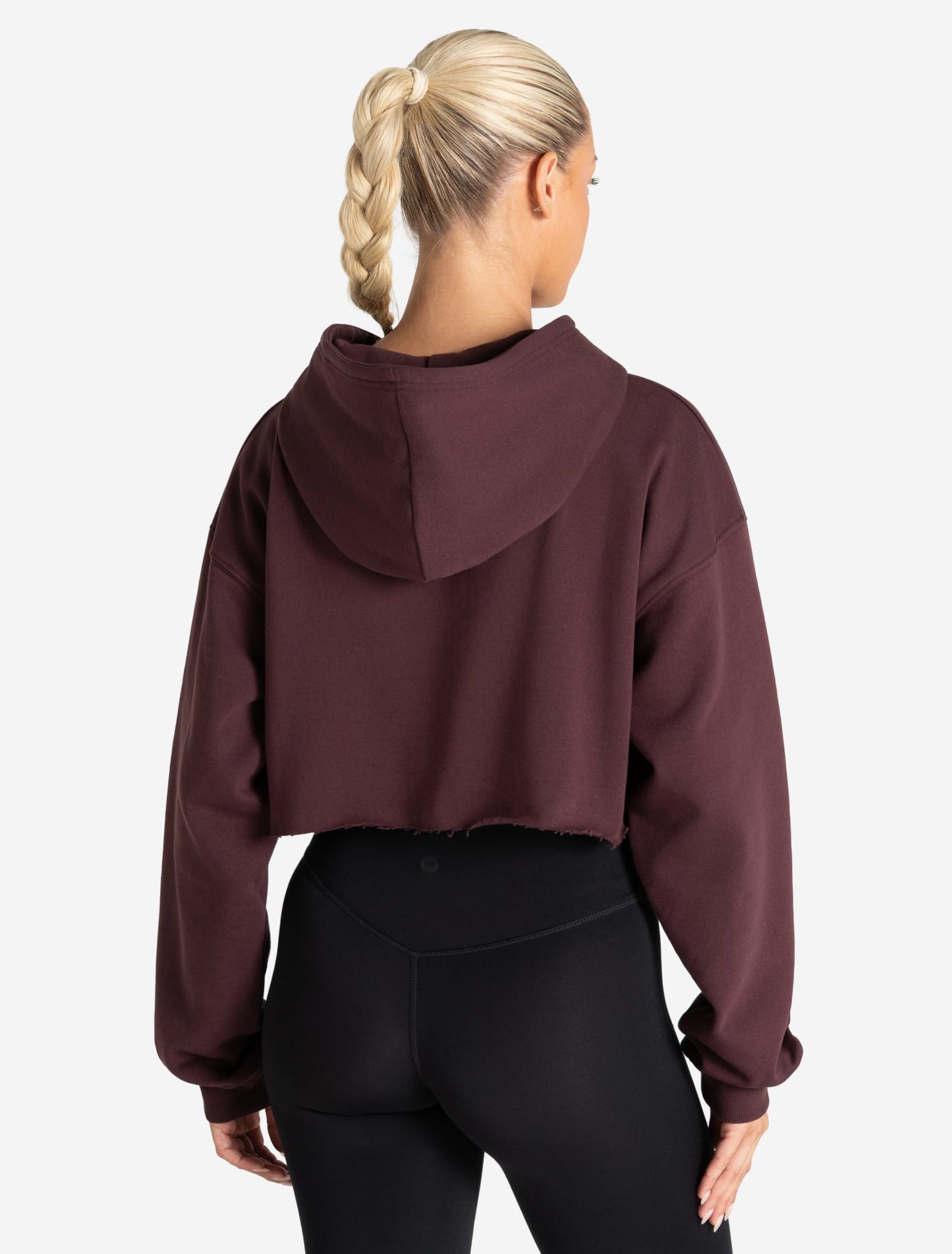 Core Crop Hoodie - Cherry