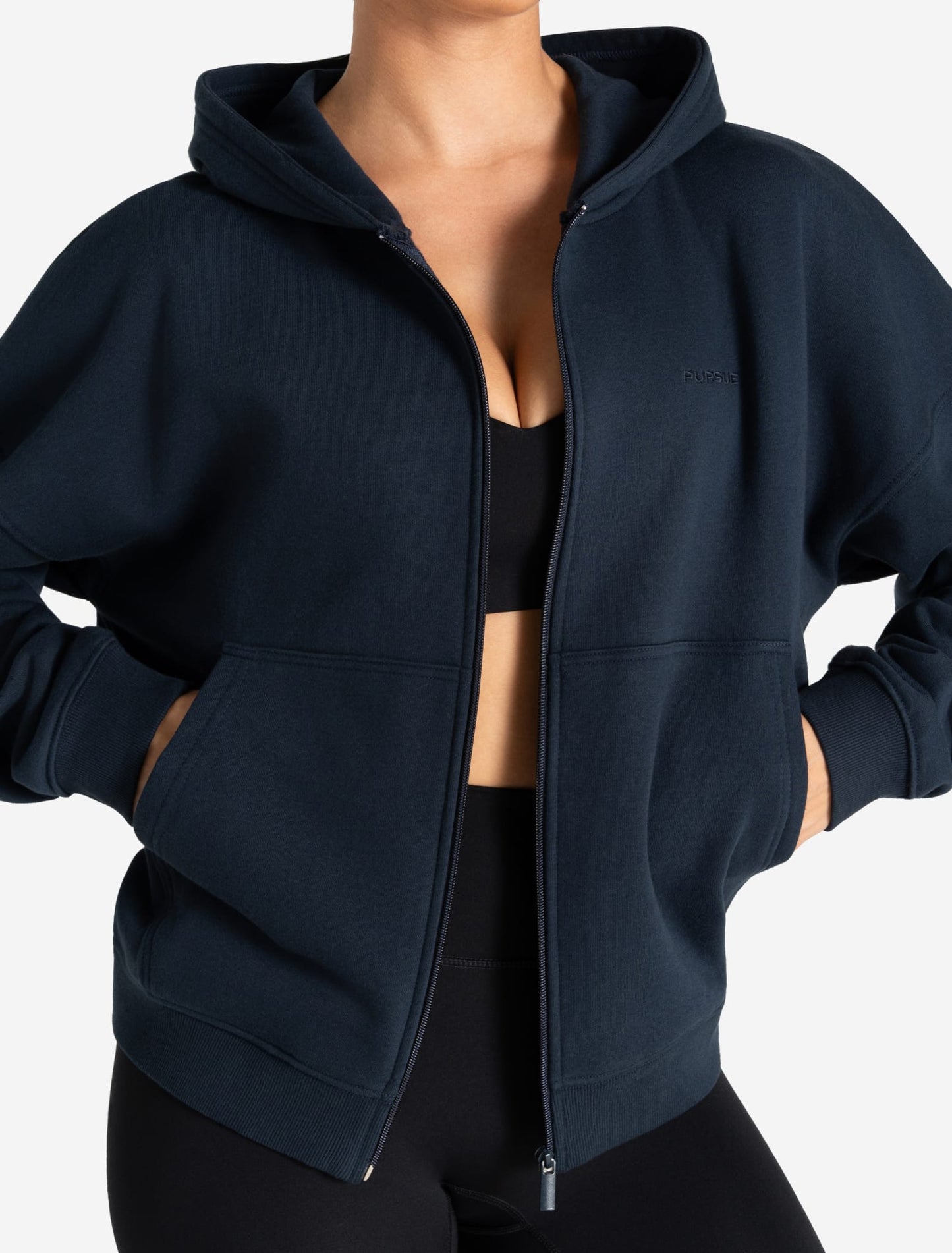 Core Zip Hoodie - Navy