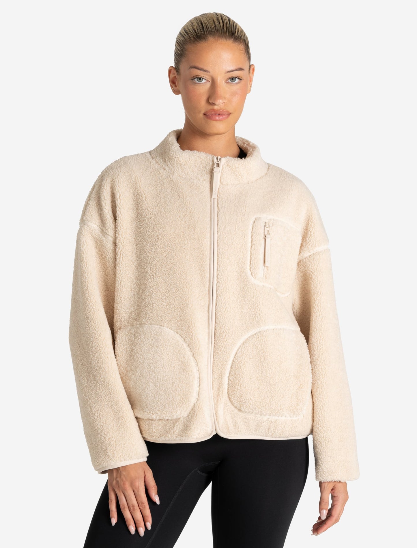 Borg Fleece Jacket - Cream
