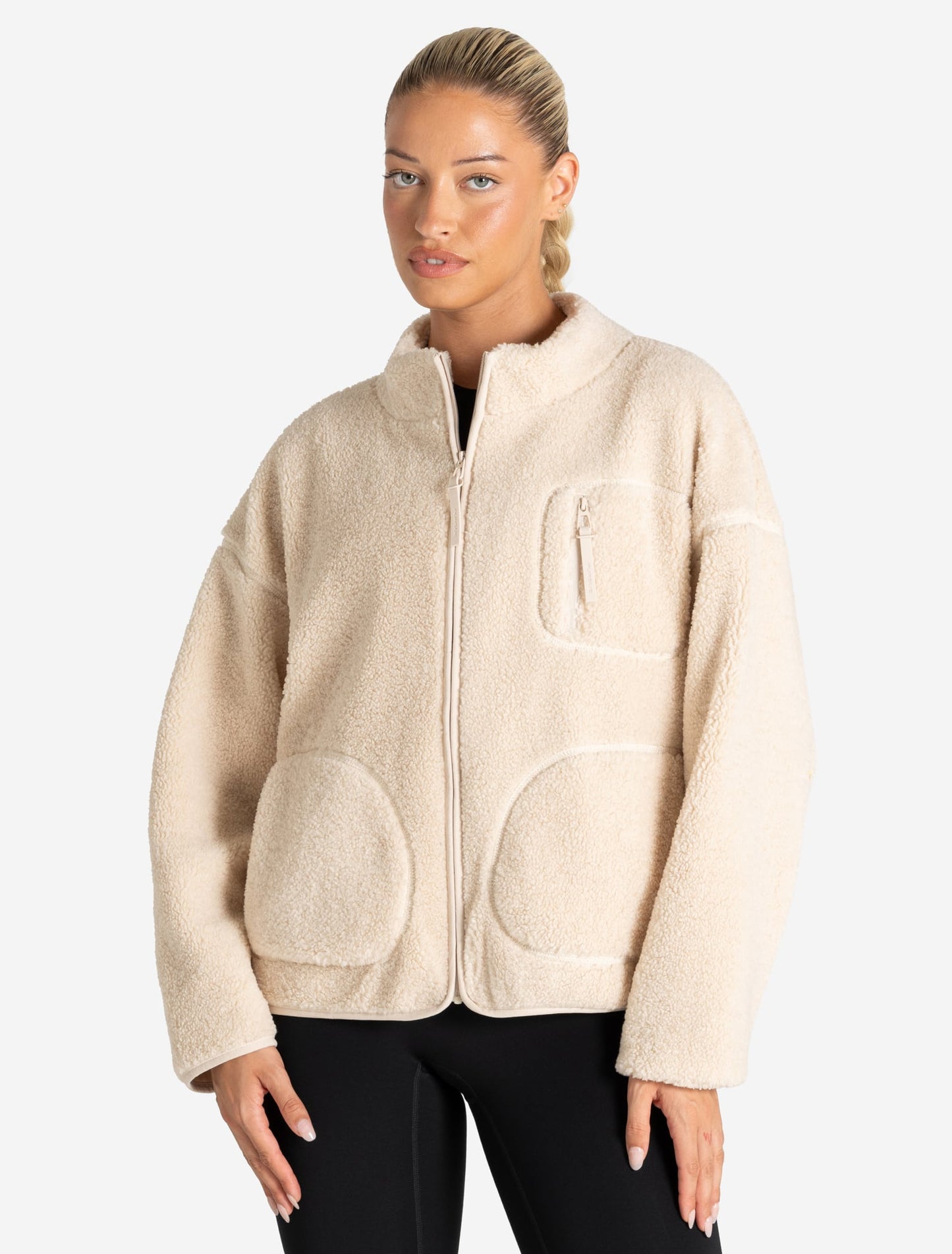 Borg Fleece Jacket - Cream