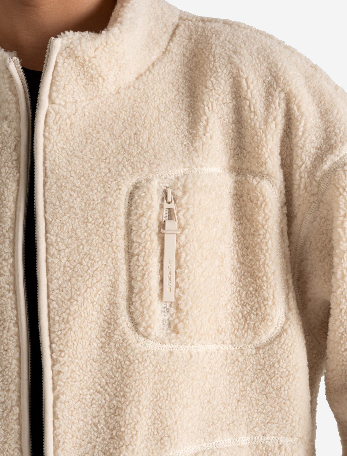 Borg Fleece Jacket - Cream