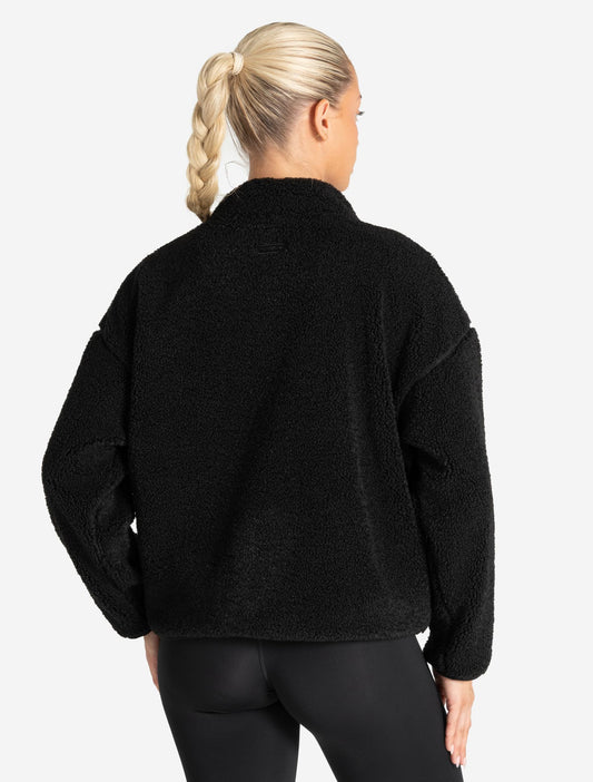 Borg Fleece Jacket - Black