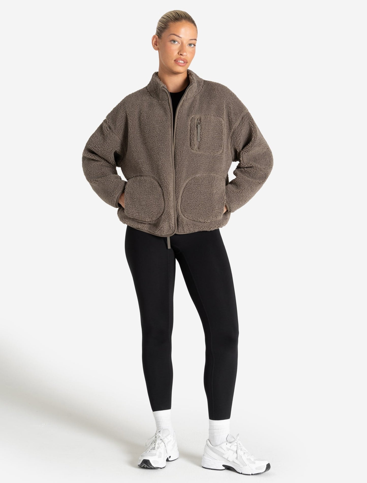 Borg Fleece Jacket - Mole