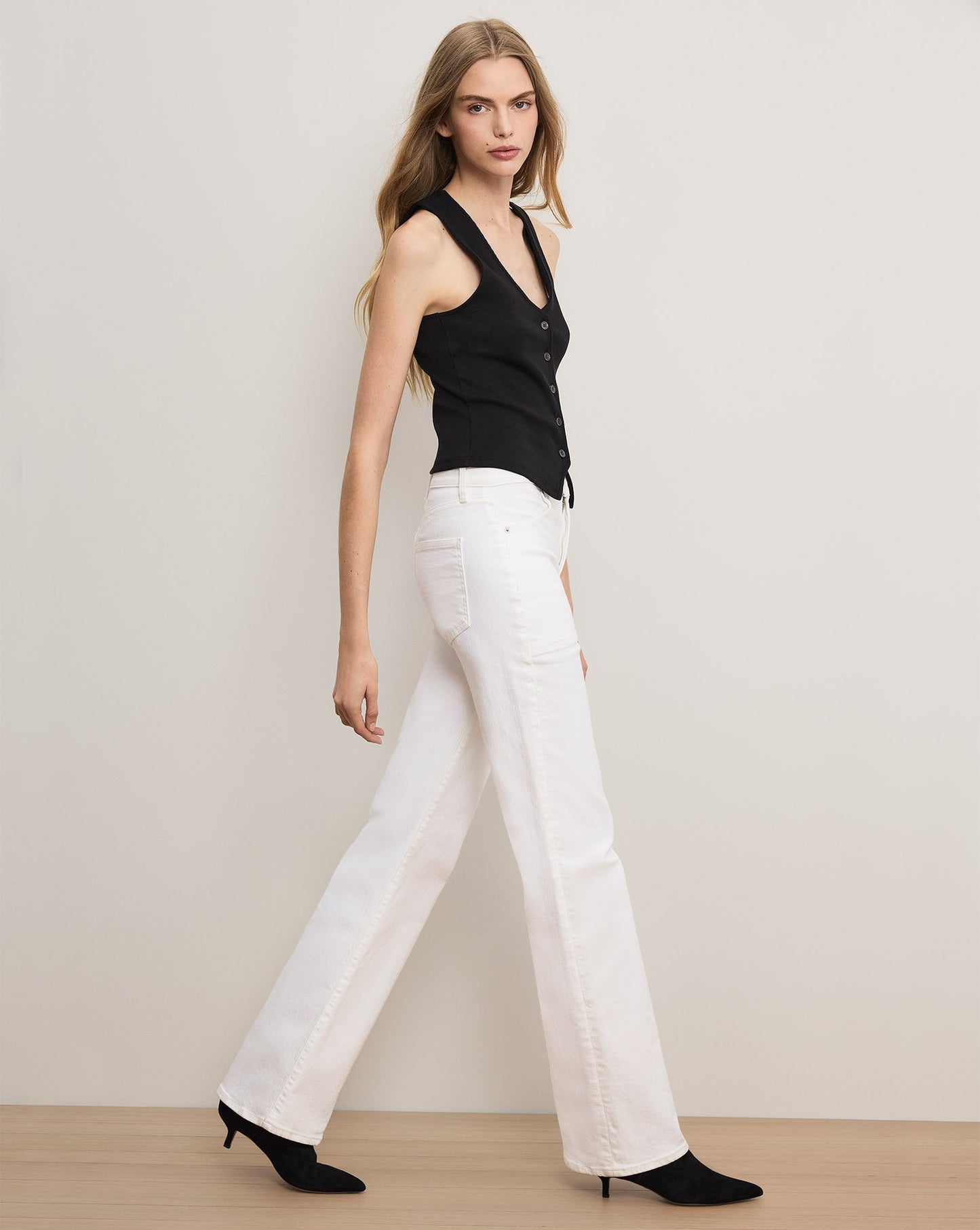 Crosbie Slim Wide-Leg Jean