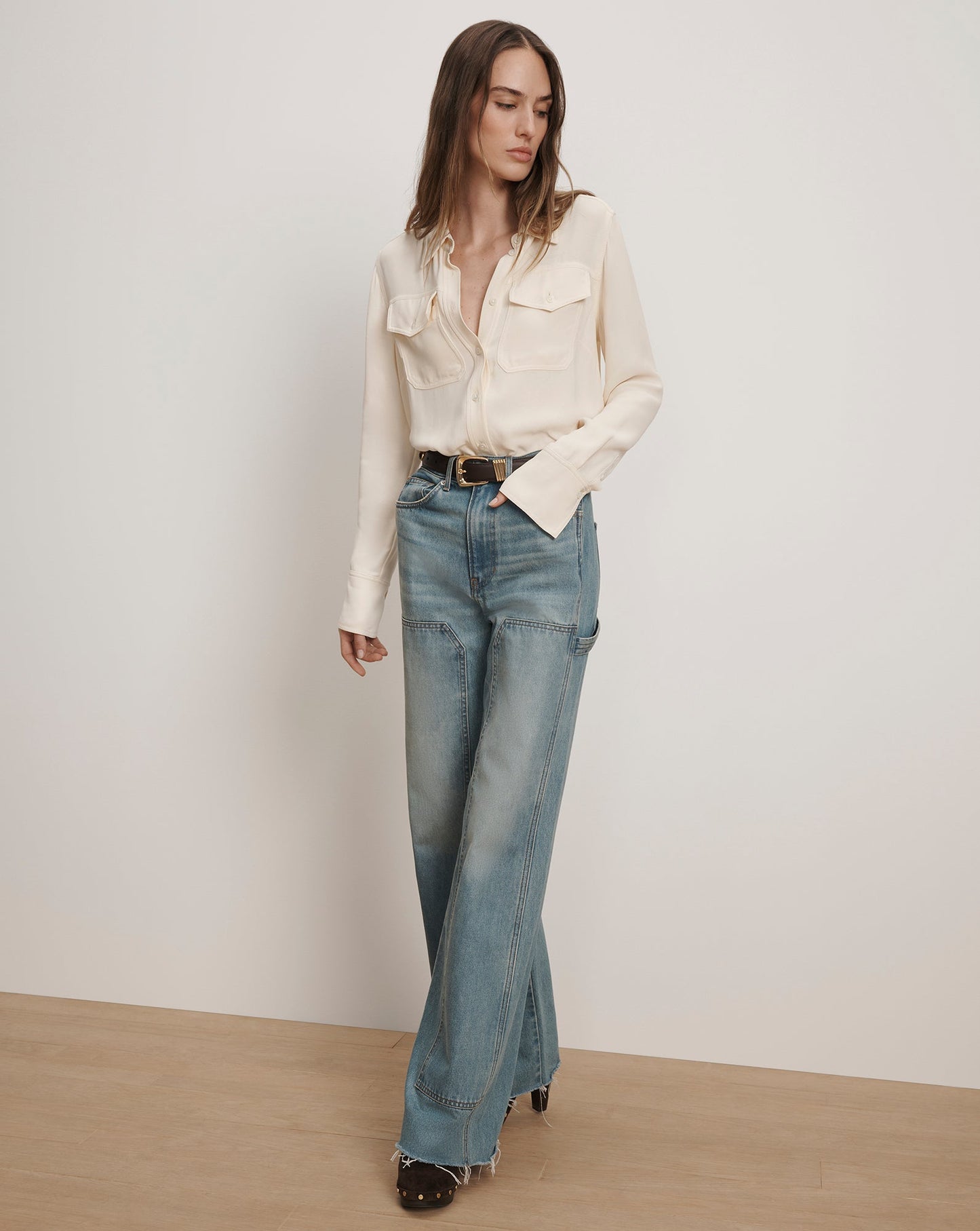 Taylor Wide-Leg Jean with Chaps