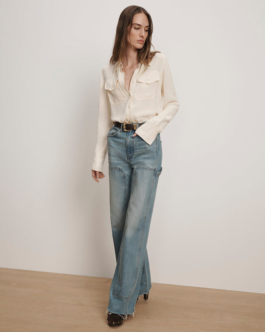 Taylor Wide-Leg Jean with Chaps