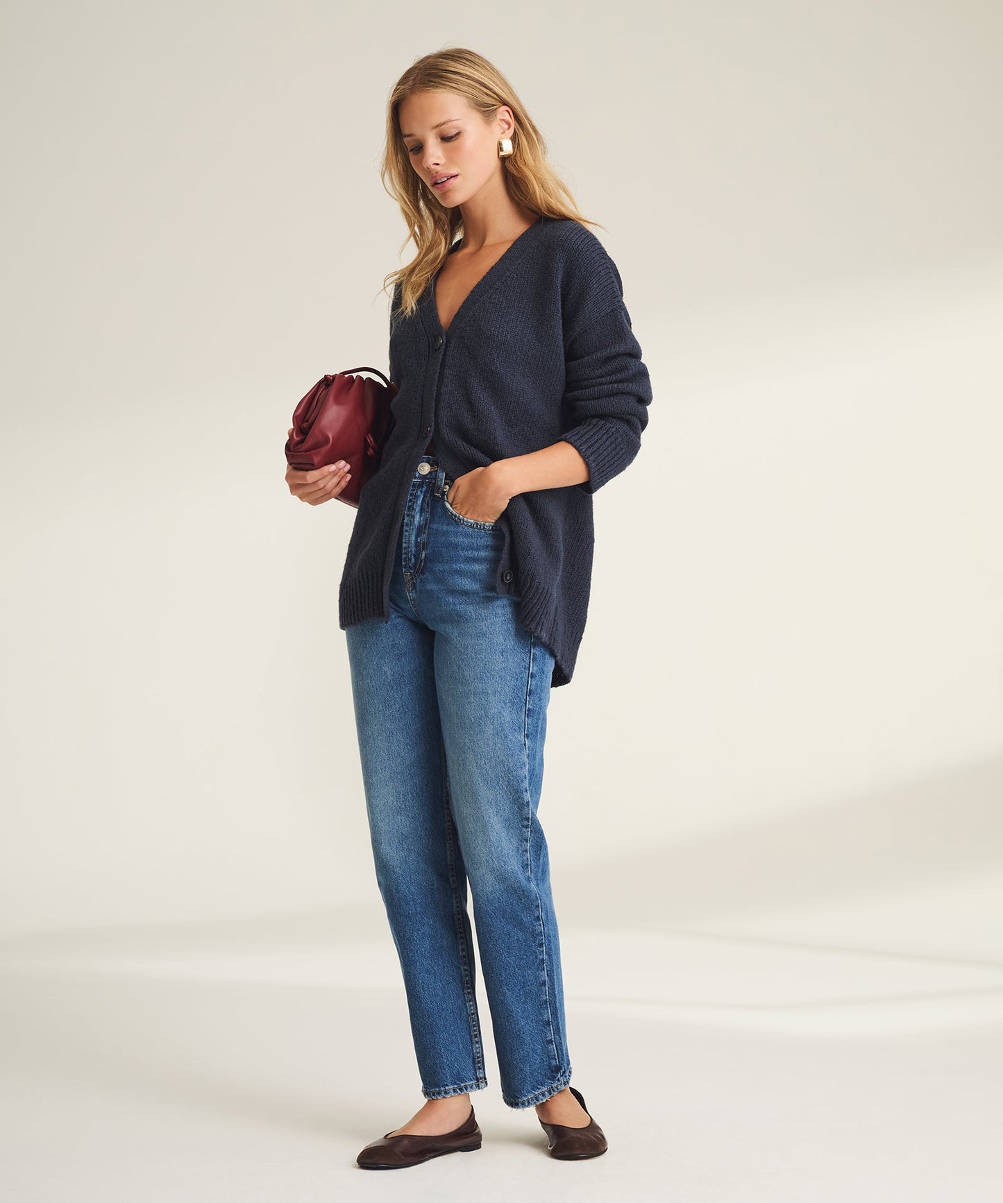 Chunky Cotton Oversized Cardigan