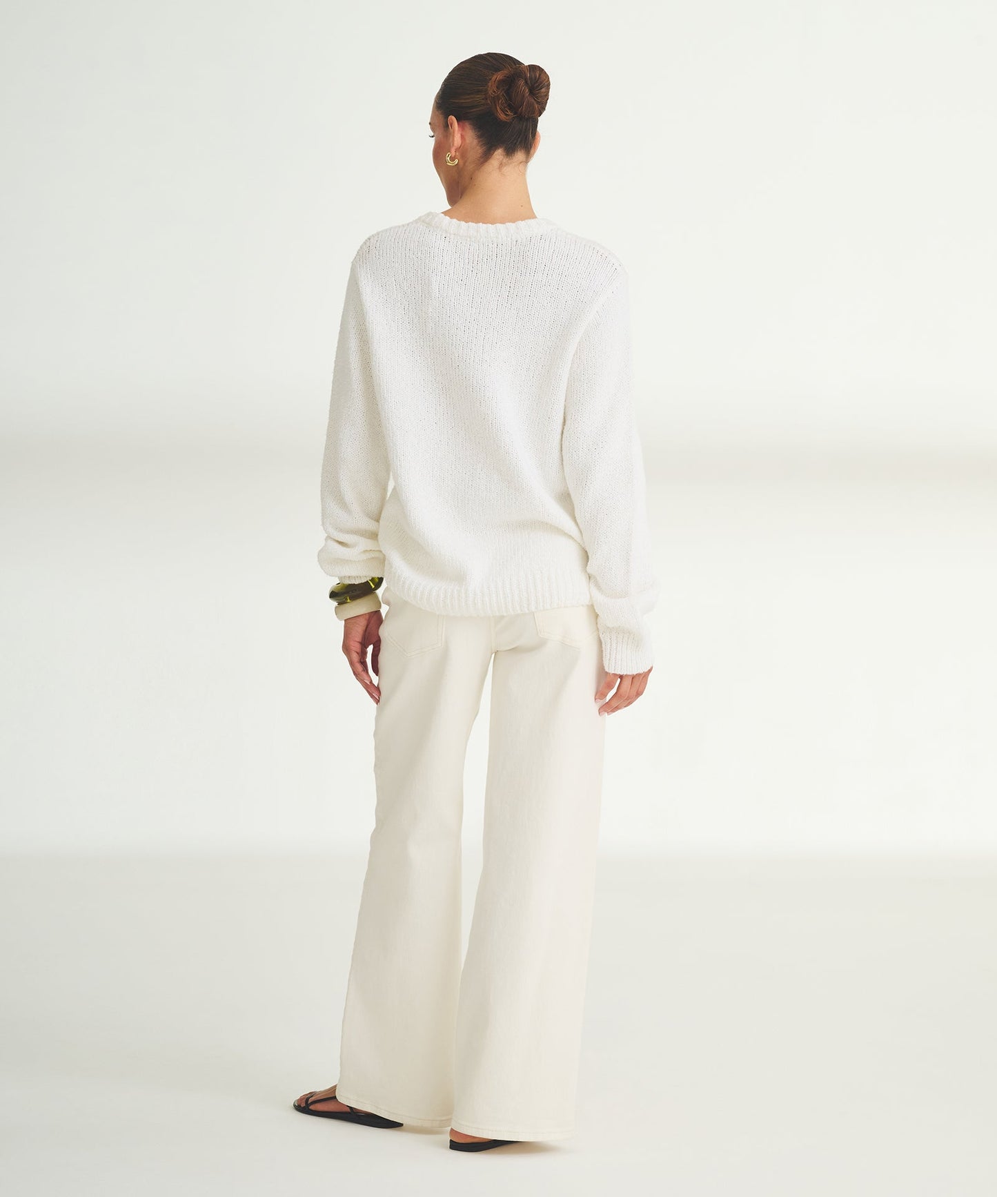 Chunky Cotton Crewneck Sweater