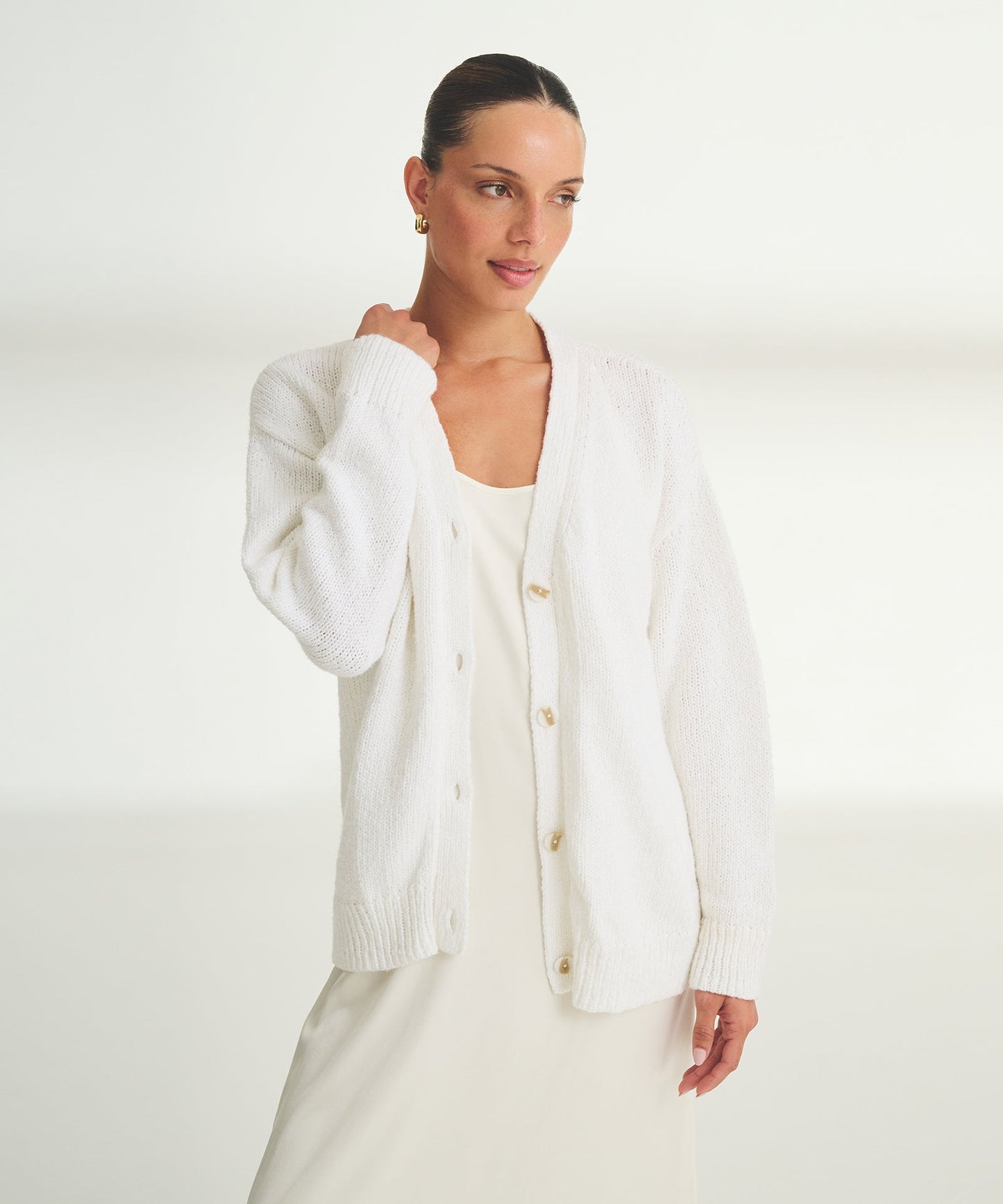 Chunky Cotton Oversized Cardigan