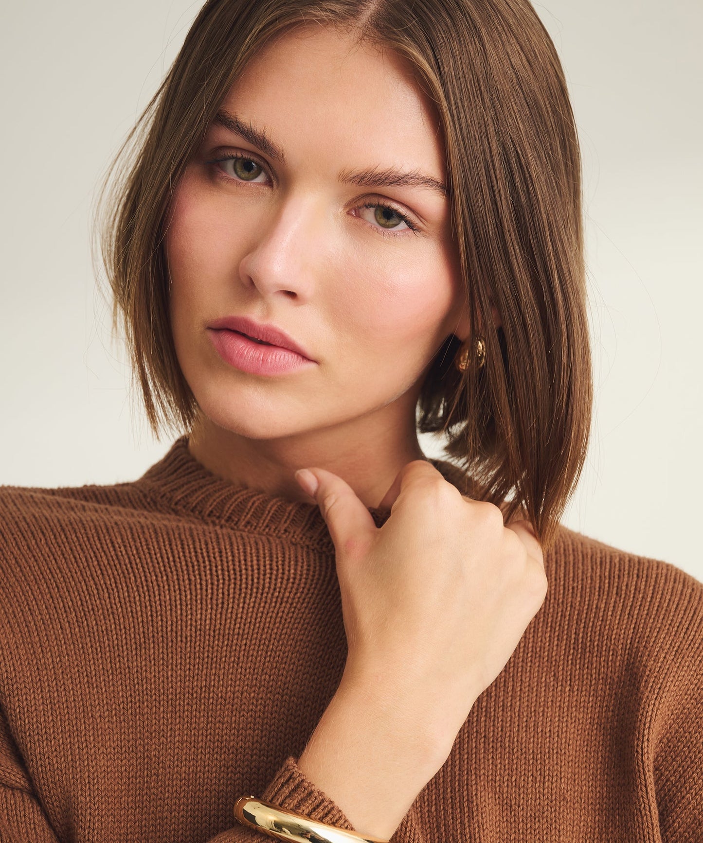 Cotton Relaxed Crewneck Sweater