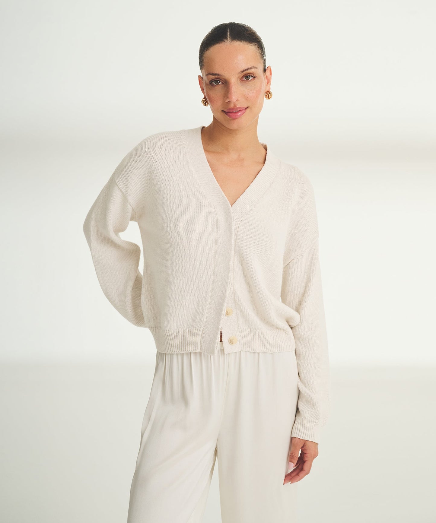 Cotton Relaxed Cardigan