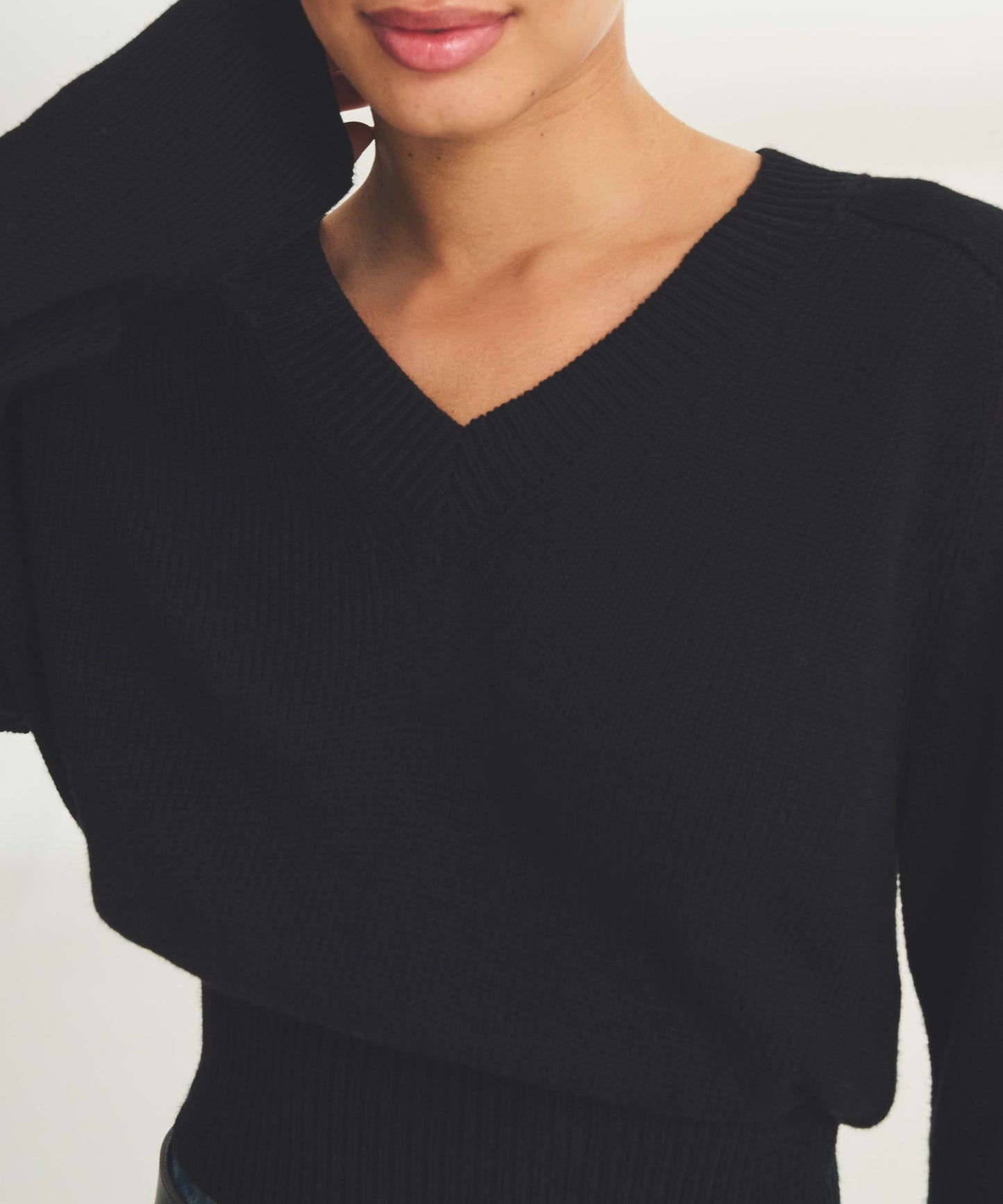 Cotton V-Neck Sweater