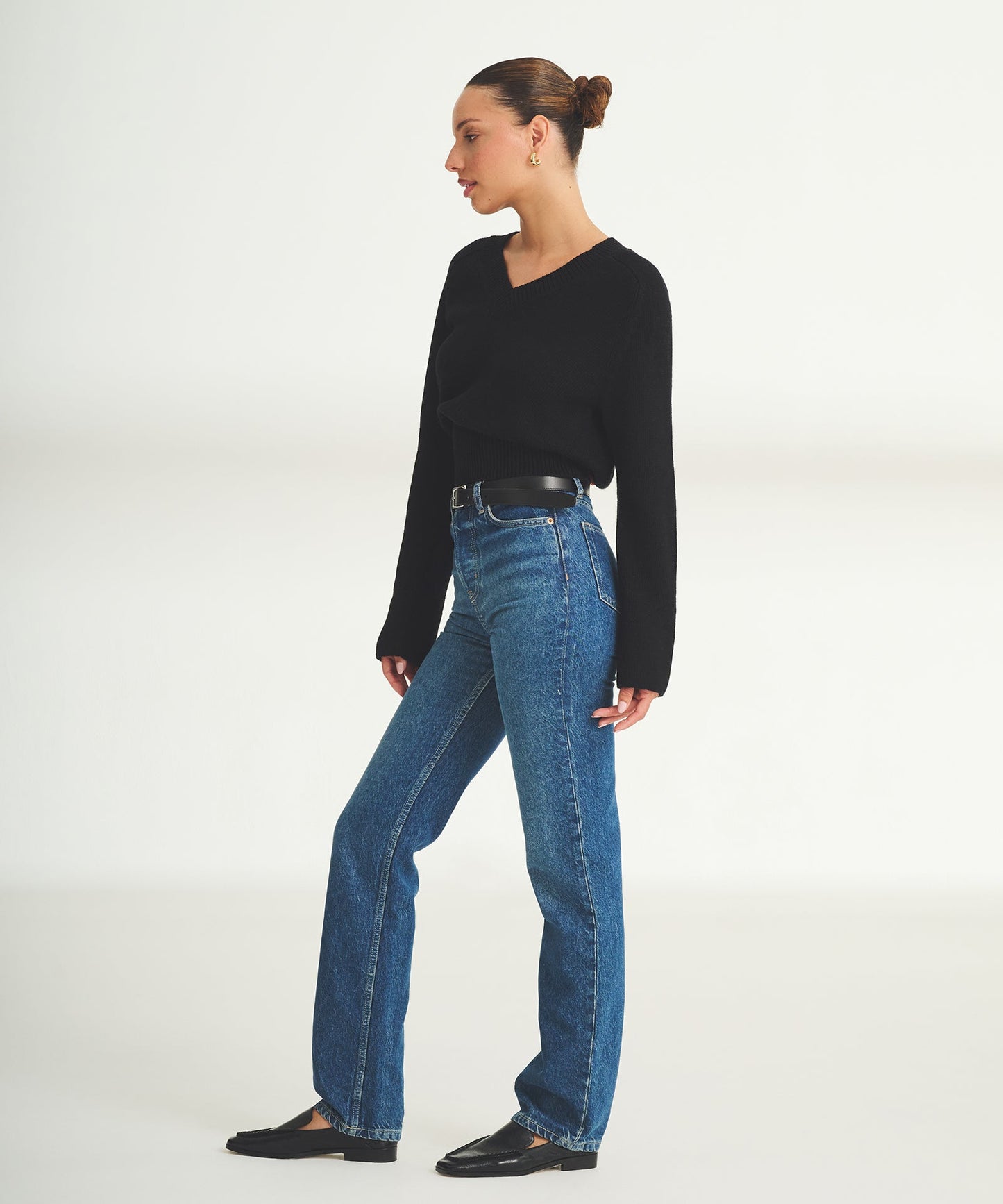 Cotton V-Neck Sweater