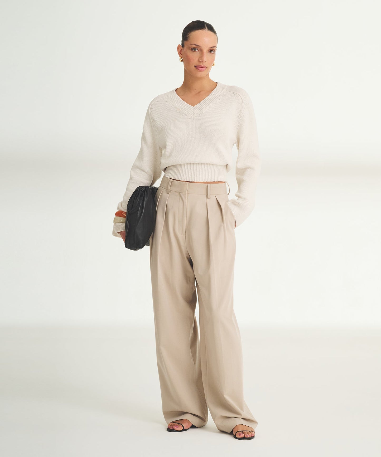 Cotton V-Neck Sweater