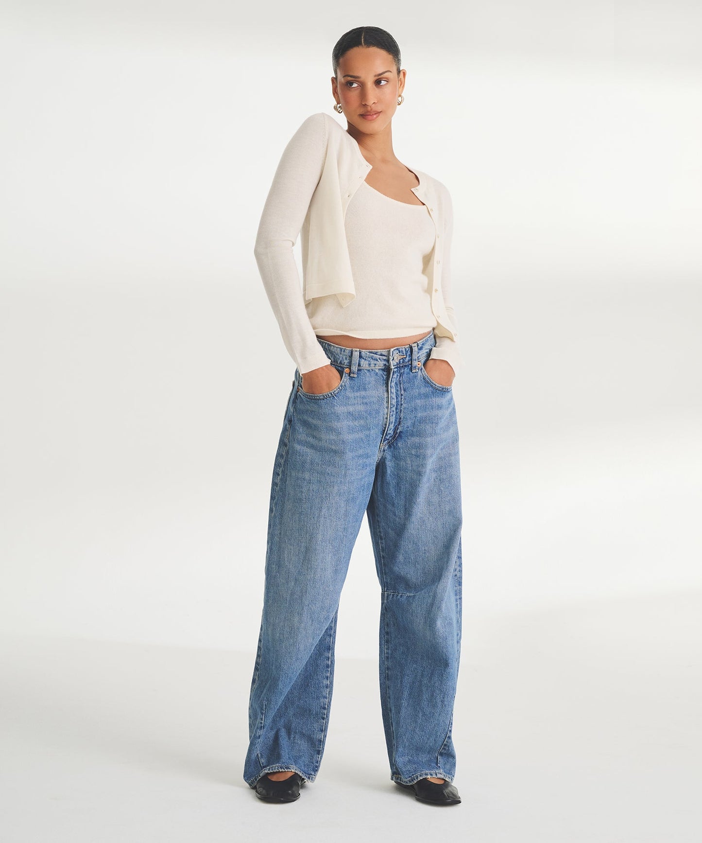 Super Fine Cashmere Cropped Cardigan