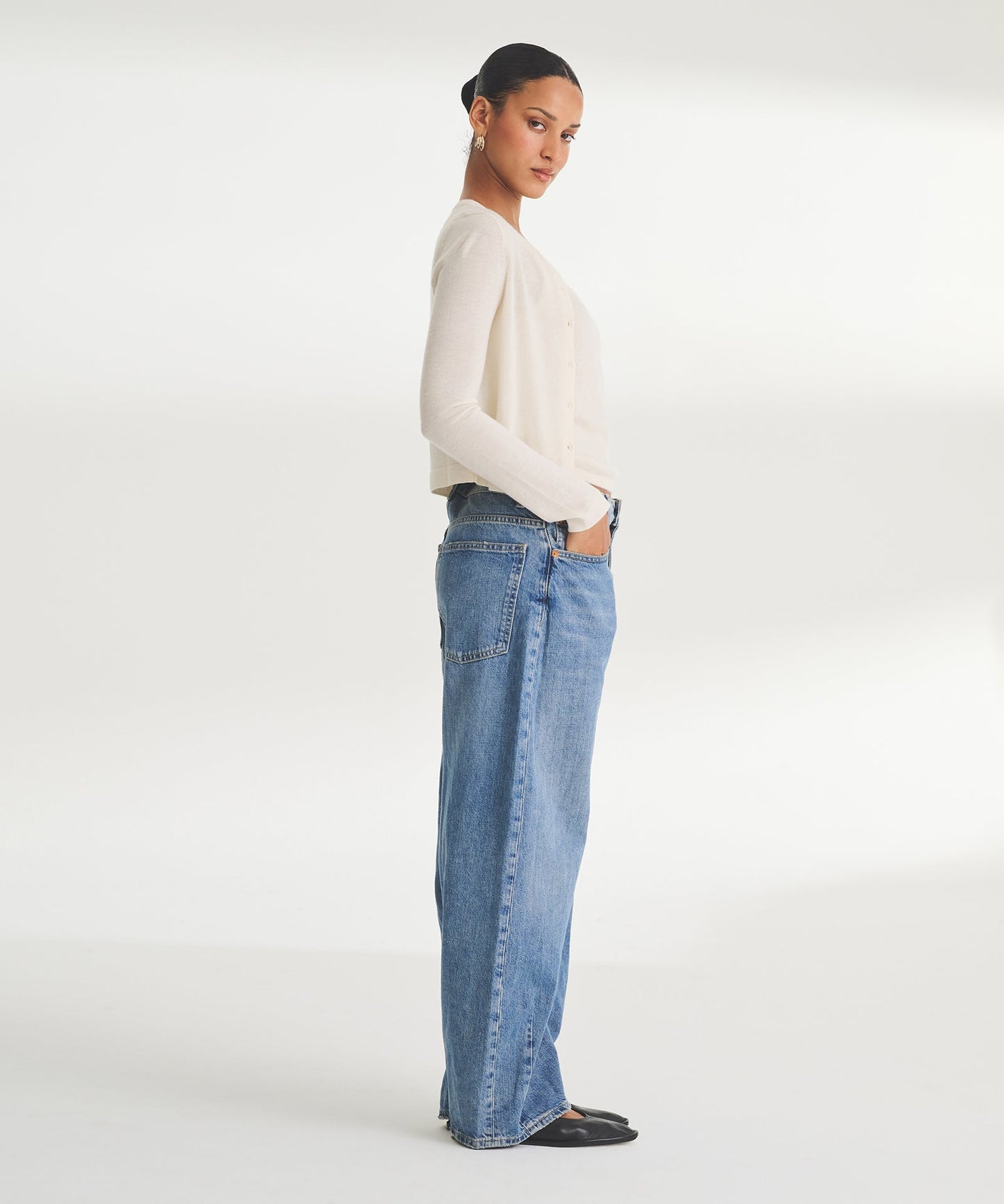 Super Fine Cashmere Cropped Cardigan