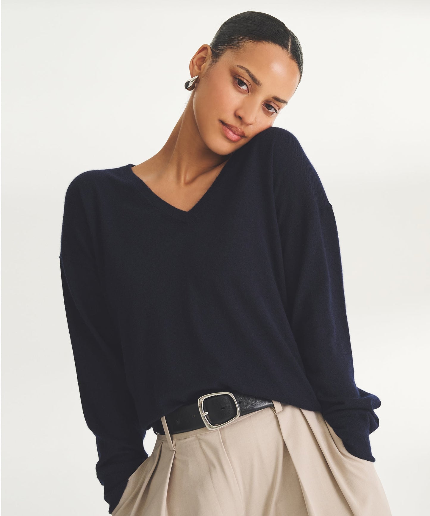 Super Fine Cashmere V-Neck