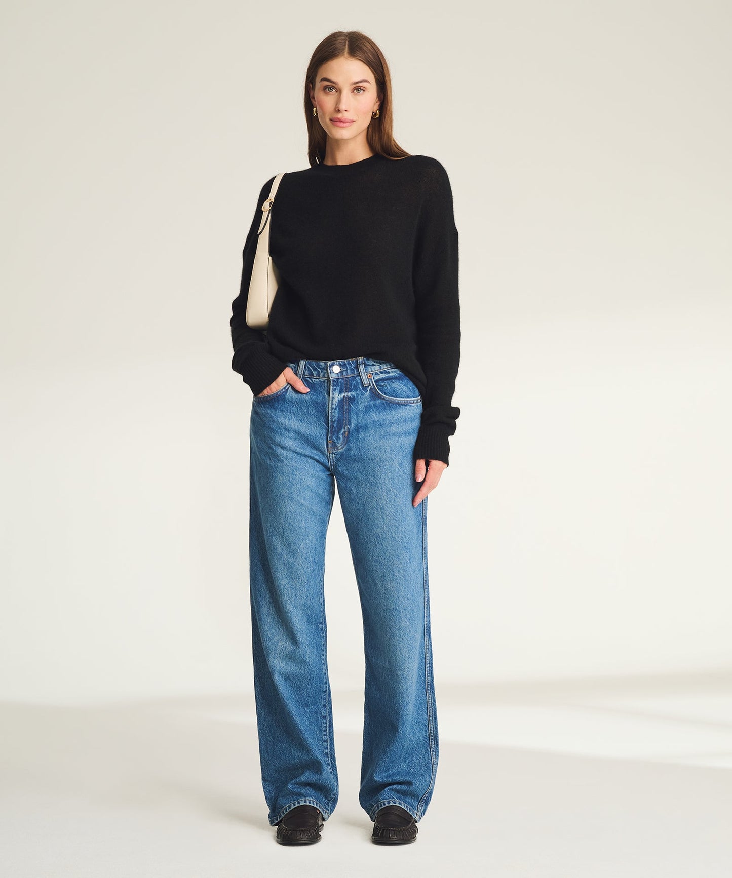 Featherweight Cashmere Crewneck Sweater