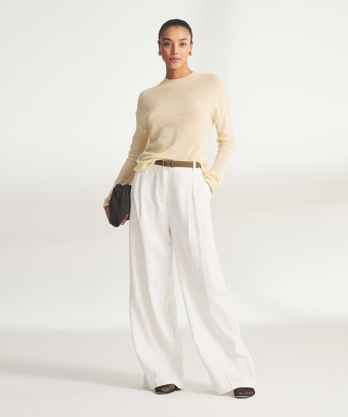 Featherweight Cashmere Crewneck Sweater