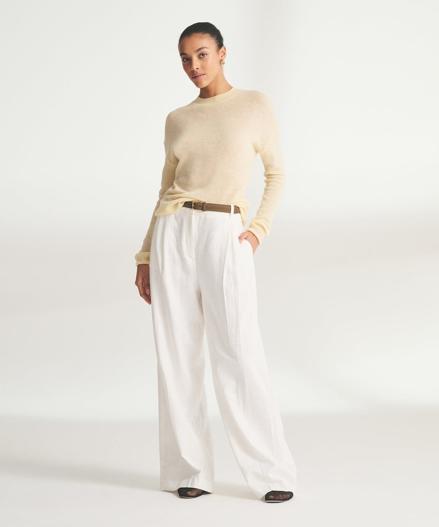 Featherweight Cashmere Crewneck Sweater